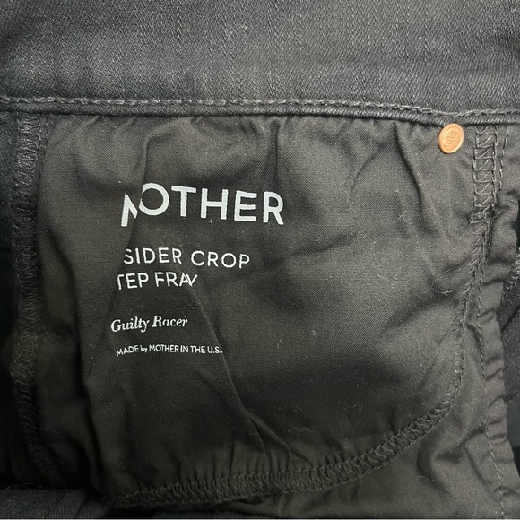 MOTHER The Insider Crop Step Fray in Guilty Racer Size 32 - Picture 5 of 13